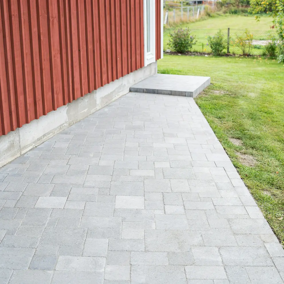 stenlaggning runt huset stockholm